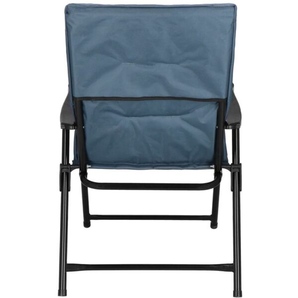 Scaun pliabil pentru terasa sau camping, sezut si spatar cu burete, maxim 120kg, albastru - Image 8