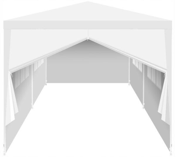 Cort pavilion 6x3m pentru gradina sau evenimente, cu 6 pereti laterali, alb - Image 6