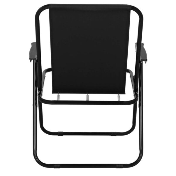 Scaun de plaja Sersimo, pliabil, 100kg, 52x73cm, negru - Image 8