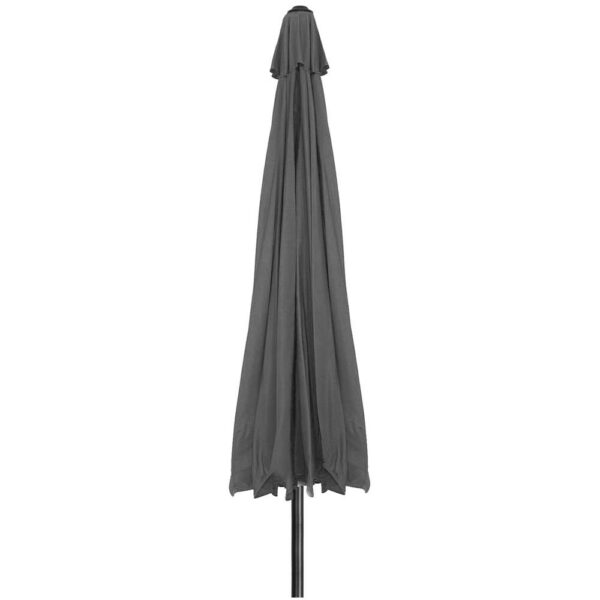 Umbrela terasa gradina, cu manivela, diametru 400cm, Gri - Image 8