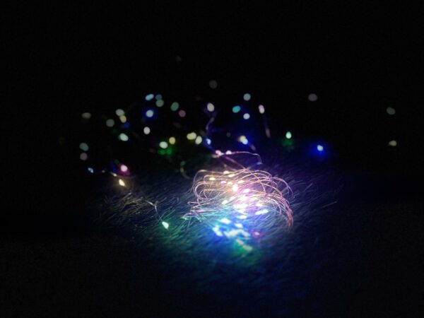 Lineáris fényfüzér, 100 LED, 990cm, napelemes töltet, többszínű - Image 12