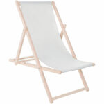 Összecsukható heverő bükkfából, önszerelhető, 120kg, világosszürke