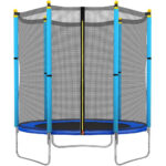 Trambulin Kék, külső védőhálóval, 140 cm