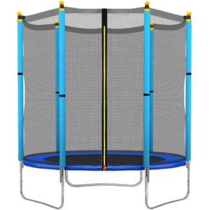 Trambulin Kék, külső védőhálóval, 140 cm