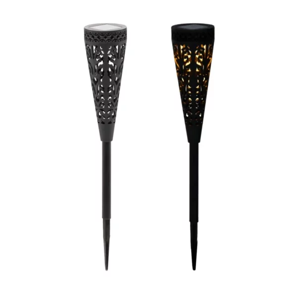 Solar kültéri napelemes lámpa, IP44, 41cm, fény-sötétség érzékelő