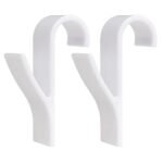 2 db-os akasztó radiátorhoz, törölközőtartó típusú, műanyag, fehér