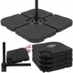 Suport umbrela, 103x103cm, cu 4 elementi, umplere cu apa sau nisip