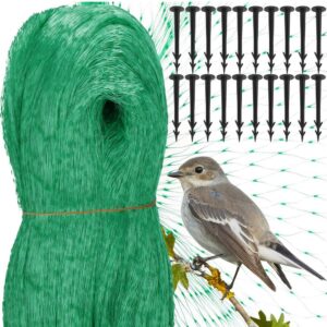 Plasa anti pasari 8x20m din polietilena, cu pini de fixare, verde