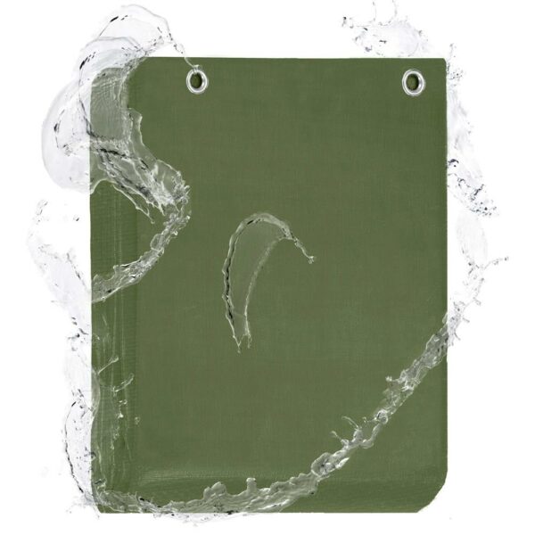 Prelata din polietilena impermeabila laminata, 120g/m2, 2x4m, verde - Image 17