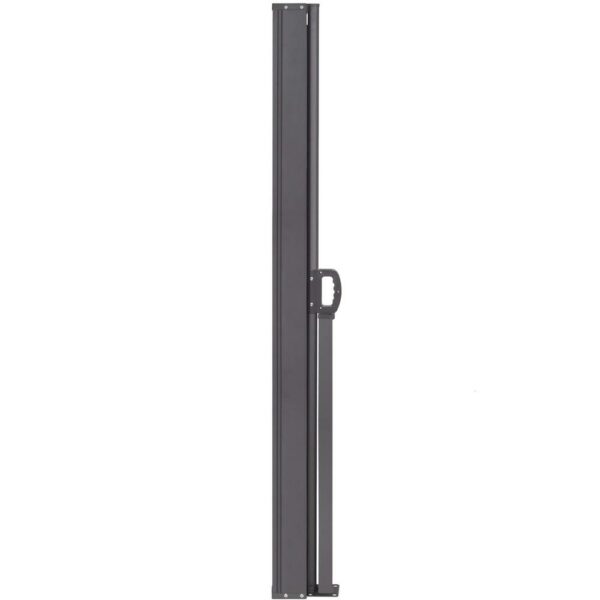 Paravan lateral pentru intimitate, extensibil, sistem fixare inclus, 200x400cm, gri inchis - Image 18