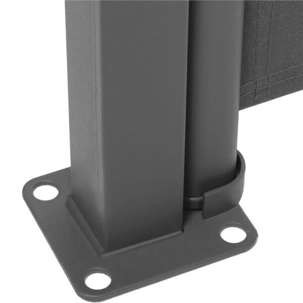 Paravan lateral pentru intimitate, extensibil, sistem fixare inclus, 200x300cm, gri inchis - Image 17