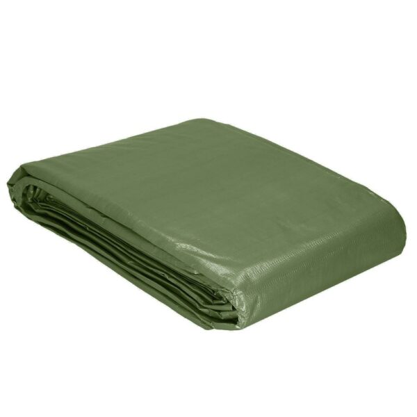 Prelata din polietilena impermeabila laminata, 120g/m2, 2x4m, verde - Image 5