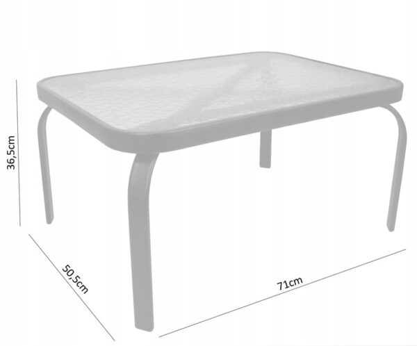 Set mobilier gradina textilene, 2 scaune, 1 canapea si 1 masa, gri deschis - Image 7