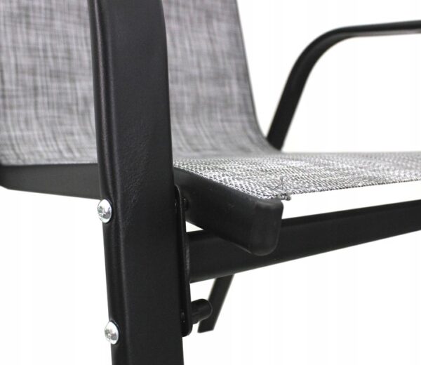 Set mobilier gradina textilene, 2 scaune, 1 canapea si 1 masa, gri deschis - Image 9