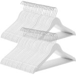 SONGMICS 50 db-os faakasztó nadrághoz, 360°-ban elforgatható akasztóval, 45cm, fehér