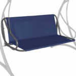 Vászonhuzat kerti hintához, üléshez és háttámlához, 110x90cm, kék