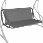 Vászonhuzat kerti hintához, üléshez és háttámlához, 110x90cm, szürke