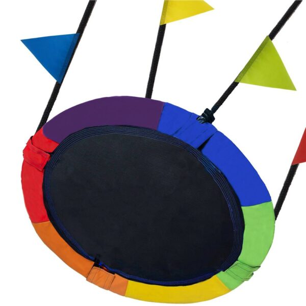 Leagan tip cuib 100cm, inaltime reglabila, 150 kg, Multicolor - Image 12