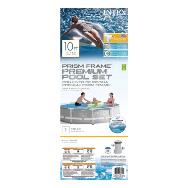 Piscina cadru metalic Intex Prism Frame 26702NP, 305x76 cm, 4.500 litri, cu pompa de filtrare - Image 4