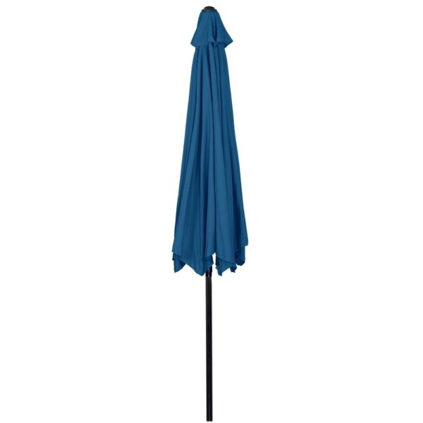 Kerti terasz esernyő, fogantyús és dönthető, átmérője 300 cm, kék - Image 15