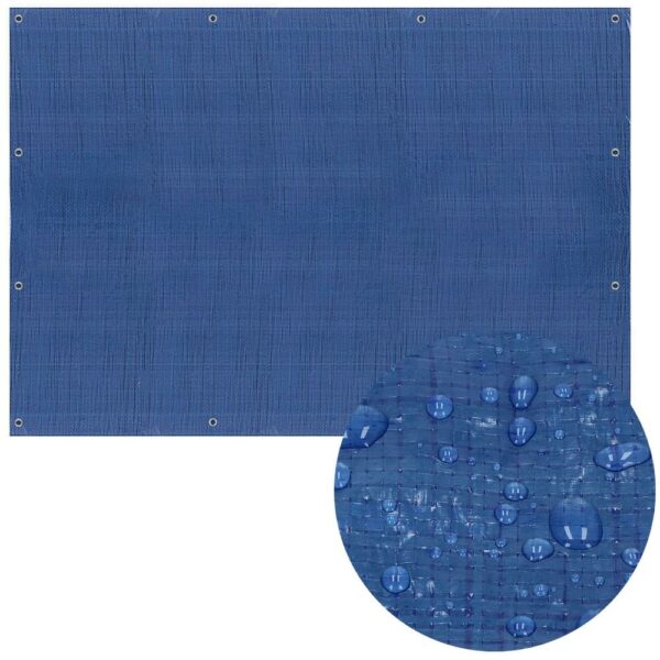 Laminált vízálló polietilén ponyva, 60g/m2, 8x10m, kék - Image 4