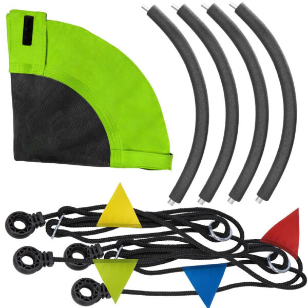 Leagan tip cuib 100cm, inaltime reglabila, 150 kg, Multicolor - Image 4