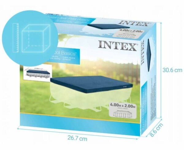 Prelata Intex pentru piscina cu cadru metalic, 400x200cm - Image 6