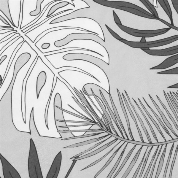 Set 4 huse universale pentru scaun, marime universala, poliester si spandex, 38x70cm, gri cu model floral - Image 11