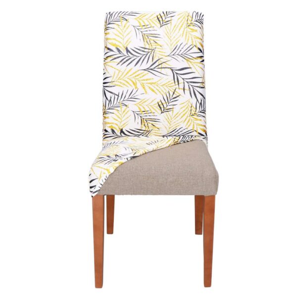 4 db székhuzat készlet, univerzális méret, poliészter és spandex, 38x70 cm, fehér, szürke és sárga - Image 12
