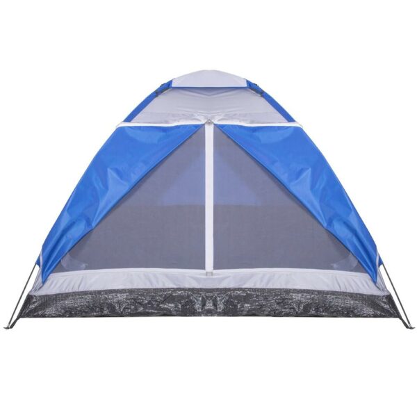 Cort plaja sau camping, impemeabil, cu protectie UV, 4 locuri, 210x240x130cm, gri albastru - Image 7