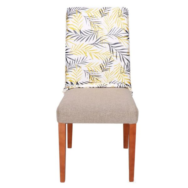4 db székhuzat készlet, univerzális méret, poliészter és spandex, 38x70 cm, fehér, szürke és sárga - Image 13