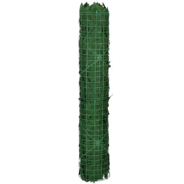 Panou paravan cu frunze artificiale pentru gard sau balcon, 100x300cm, verde inchis - Image 14