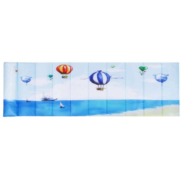 Összecsukható strandmatrac, habszivacs, ultrakönnyű, hordozó fogantyúval, 60x180cm, kék - Image 18