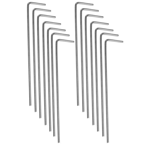 Kempingsátor, vízálló, UV védelem, 6 férőhelyes, 215x450x180cm, szürke - Image 18