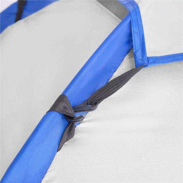 Cort plaja sau camping, impemeabil, cu protectie UV, 4 locuri, 210x240x130cm, gri albastru - Image 14