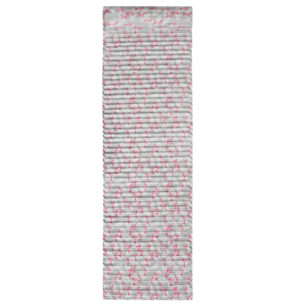 Összecsukható strandmatrac, habszivacs, ultrakönnyű, párnával és fogantyúval, 60x180cm, rózsaszín flamingó szürke - Image 4