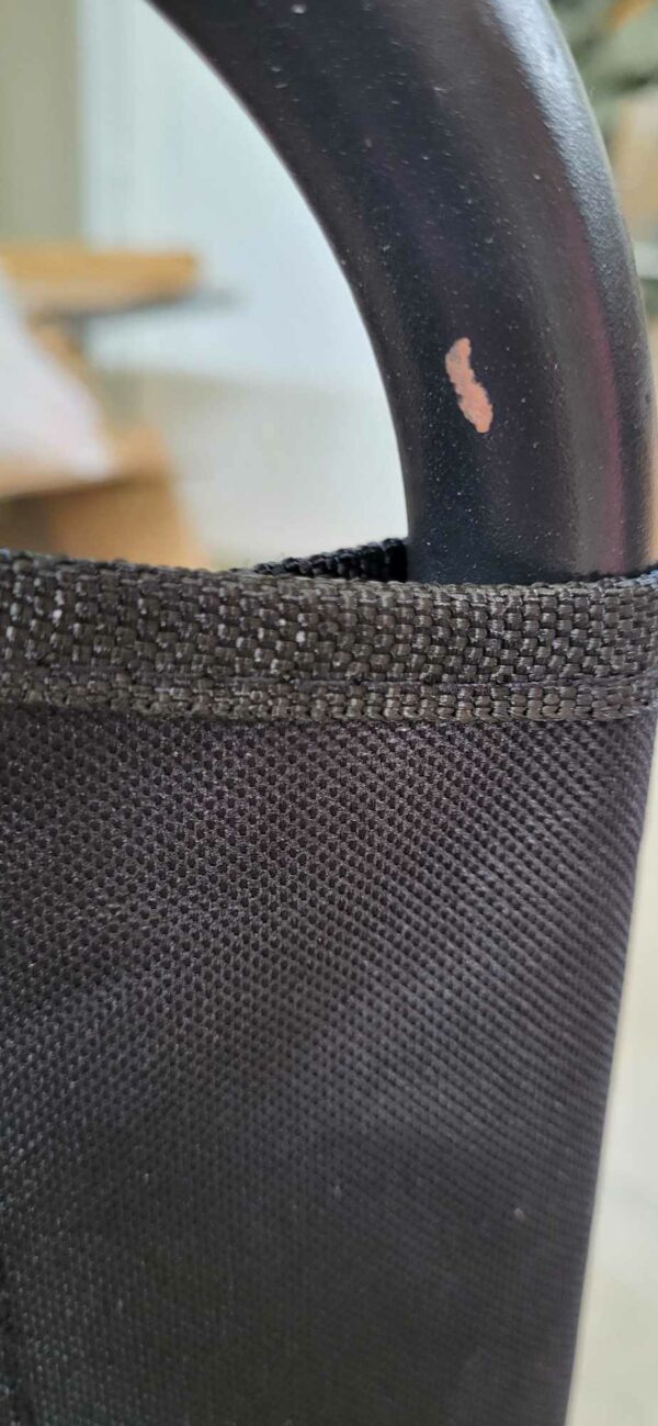 RESIGILAT: Sezlong pliabil cu parasolar, 188x57x38cm, sarcina 120kg, gri antracit - Image 2