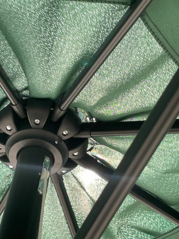 RESIGILAT: Umbrela terasa gradina, cu manivela, diametru 400cm, Verde - Image 4