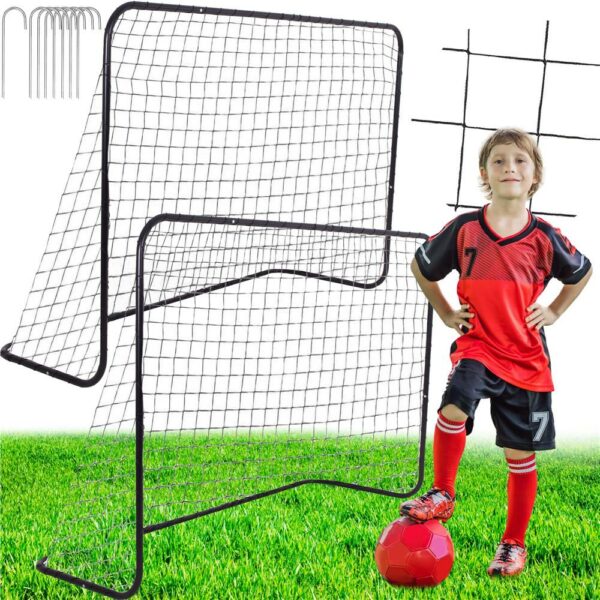 Set 2 porti de fotbal metalice, 122x183cm, profil 25mm, cu elemente de fixare - Image 6