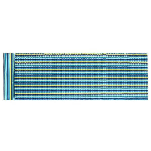 Összecsukható strandmatrac, habszivacs, ultrakönnyű, párnával és hordozó fogantyúval, 60x180cm, kék sárga - Image 8