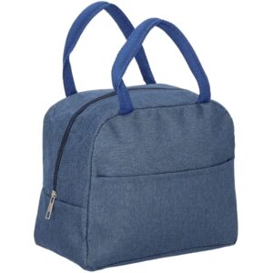 Geanta frigorifica cu izolatie termica pentru mancare, 21x10x23cm, albastru