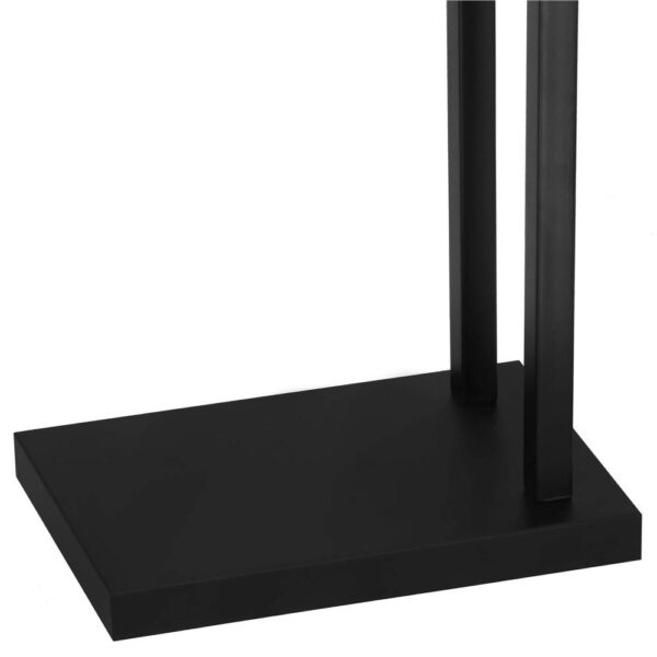 Suport metalic de baie pentru prosoape, cu 2 brate, 80 cm, negru mat - Image 10