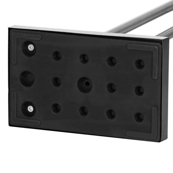 RESIGILAT: Suport metalic de baie pentru prosoape, cu 2 brate, 80 cm, argintiu cromat - Image 14
