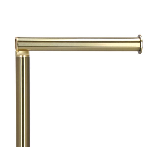 Suport hartie igienica 2 in 1 cu tija mobila, 68.5cm, auriu - Image 11