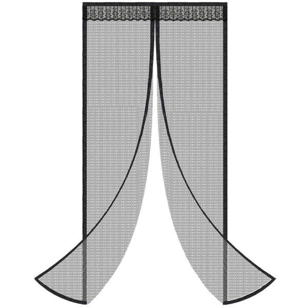 Szúnyogháló, mágneses zárással, szélessége 100 cm, magassága 210 cm, fekete - Image 9
