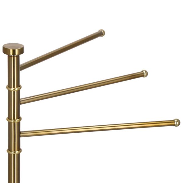 RESIGILAT: Suport cuier pentru prosoape cu 3 brate, inaltime 86cm, auriu lucios - Image 17