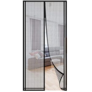 Szúnyogháló, mágneses záródás, szélesség 80-100cm, magasság 210-220cm, fekete