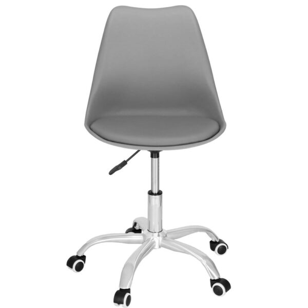 Ergonomikus irodai szék, ökobőr, 150kg, acél talp, szürke - Image 14