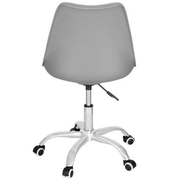 Ergonomikus irodai szék, ökobőr, 150kg, acél talp, szürke - Image 15