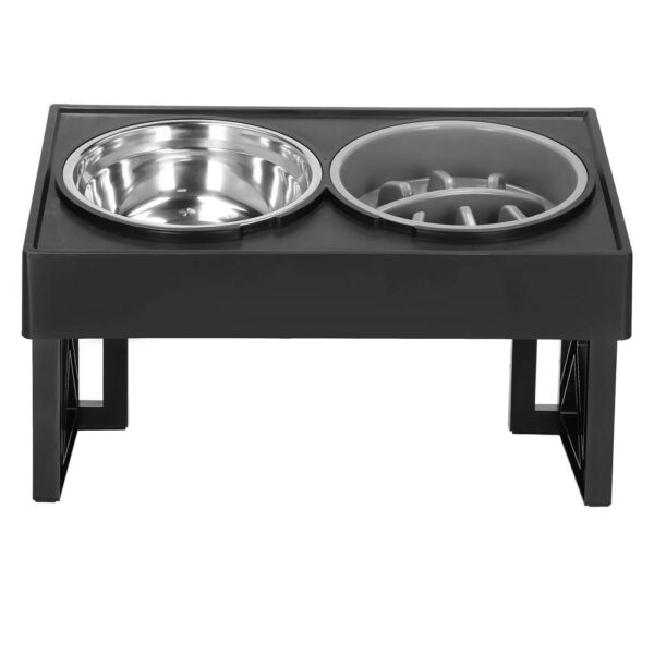 Set 2 boluri cu stand, pentru catei, inaltime si unghi reglabile, 2 x 21 cm - Image 15